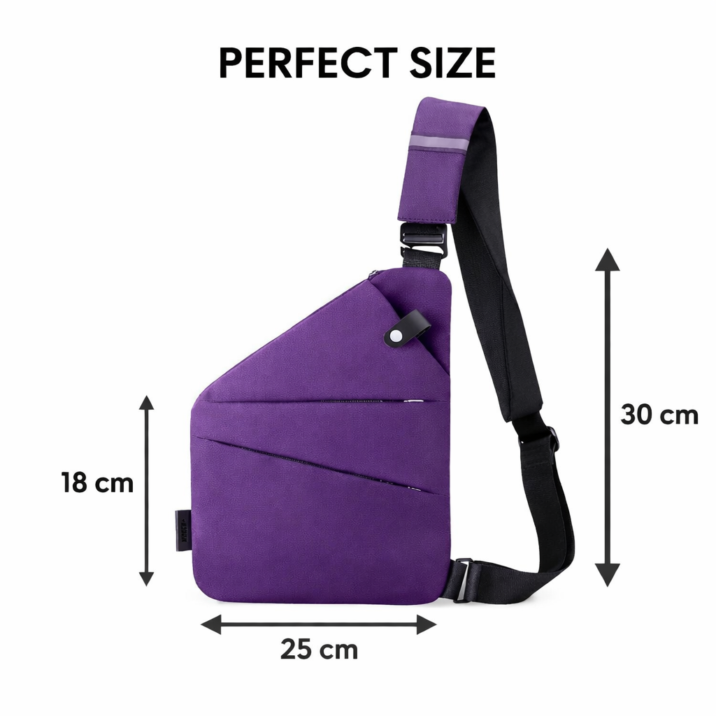 StrideSafe™ Multifunctionele anti-diefstal crossbodytas
