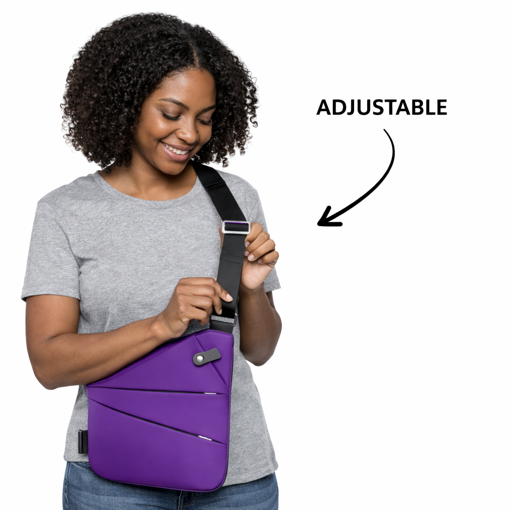 StrideSafe™ Multifunctionele anti-diefstal crossbodytas